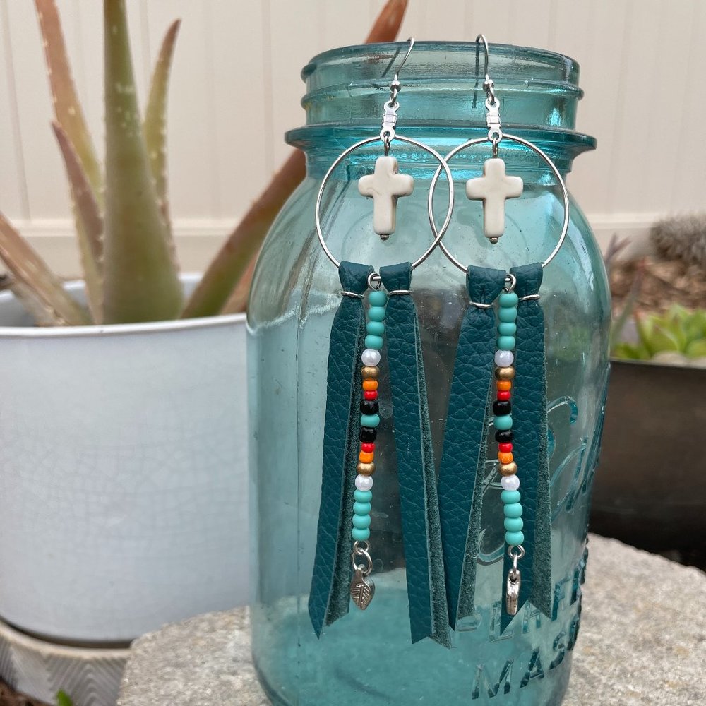 Tribal inspired hoops